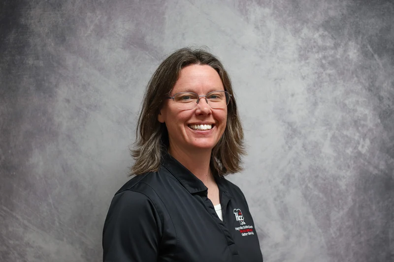 Constance Black, Haysville Christian Church’s Hospitality and Spiritual Formation Minister, in a published staff portrait.